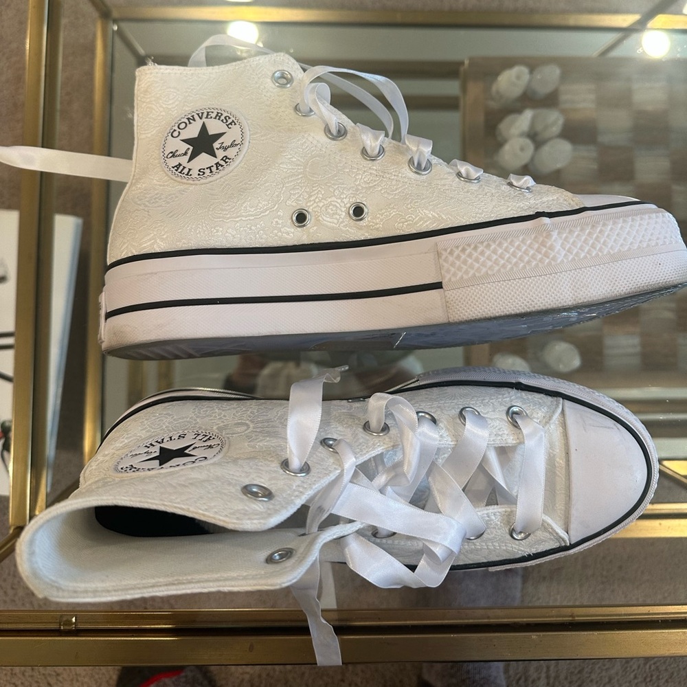 Converse “Just Married” Shoes Size 8.5 Worn Once for Wedding